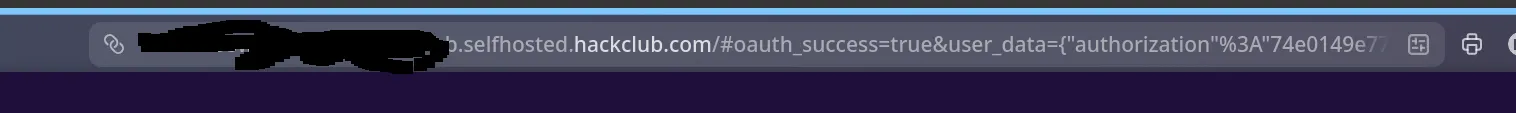 OAuth Token Leak in Hack Club Spaces